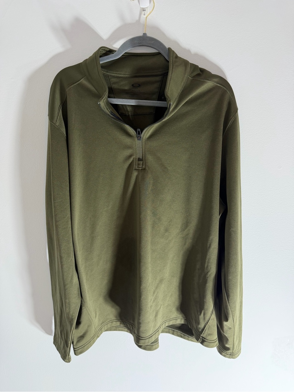 Oakley Men's Olive Zip-Up Performance Pullover